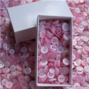 Button Box - Mini Baby Pink